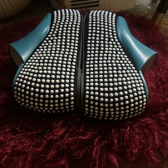 Simon Miller Blue and Black Platform Shoes - Picture 7 of 9